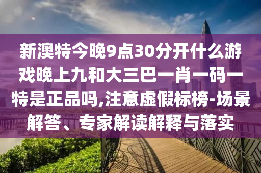 新澳特今晚9點30分開什么游戲晚上九和大三巴一肖一碼一特是正品嗎,注意虛假標(biāo)榜-場景解答、專家解讀解釋與落實