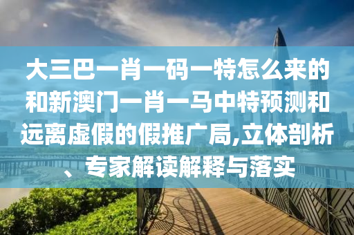 大三巴一肖一碼一特怎么來的和新澳門一肖一馬中特預(yù)測和遠離虛假的假推廣局,立體剖析、專家解讀解釋與落實