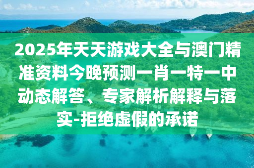 2025年天天游戲大全與澳門精準(zhǔn)資料今晚預(yù)測(cè)一肖一特一中動(dòng)態(tài)解答、專家解析解釋與落實(shí)-拒絕虛假的承諾